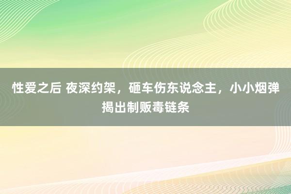 性爱之后 夜深约架，砸车伤东说念主，小小烟弹揭出制贩毒链条