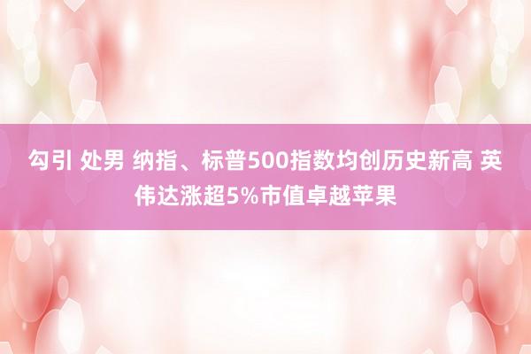 勾引 处男 纳指、标普500指数均创历史新高 英伟达涨超5%市值卓越苹果