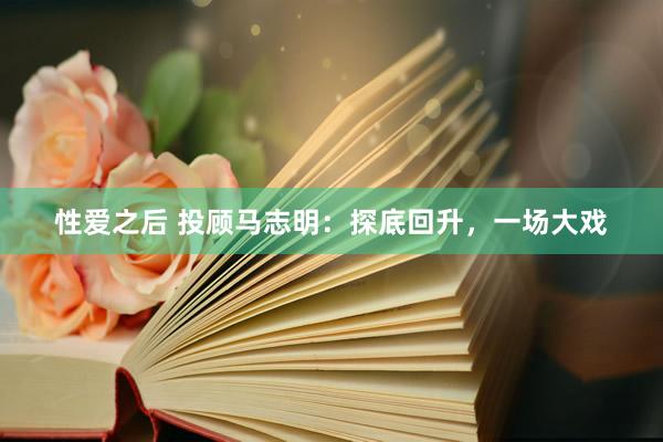 性爱之后 投顾马志明：探底回升，一场大戏