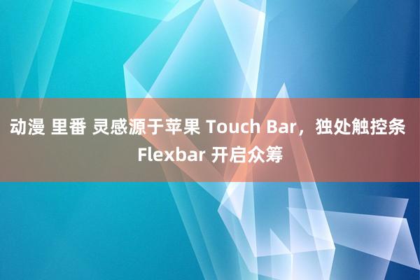 动漫 里番 灵感源于苹果 Touch Bar，独处触控条 Flexbar 开启众筹