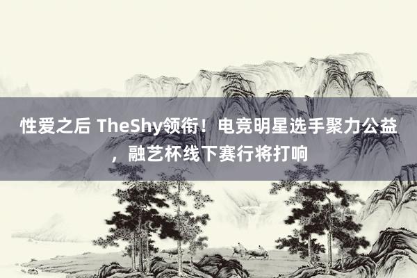 性爱之后 TheShy领衔！电竞明星选手聚力公益，融艺杯线下赛行将打响