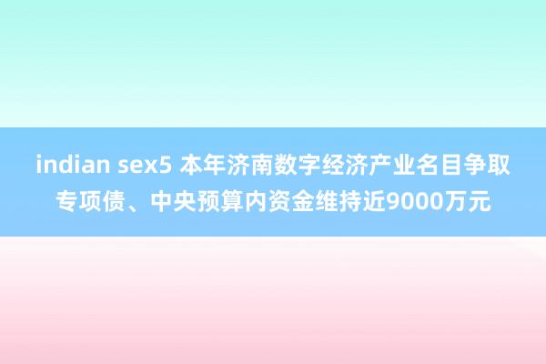 indian sex5 本年济南数字经济产业名目争取专项债、中央预算内资金维持近9000万元