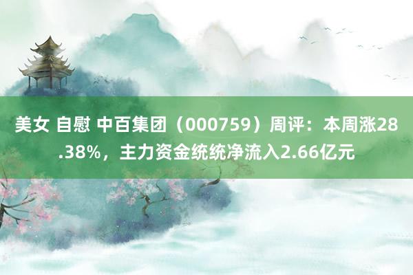 美女 自慰 中百集团（000759）周评：本周涨28.38%，主力资金统统净流入2.66亿元