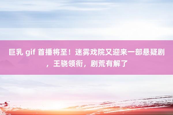 巨乳 gif 首播将至！迷雾戏院又迎来一部悬疑剧，王骁领衔，剧荒有解了