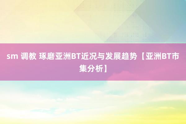 sm 调教 琢磨亚洲BT近况与发展趋势【亚洲BT市集分析】