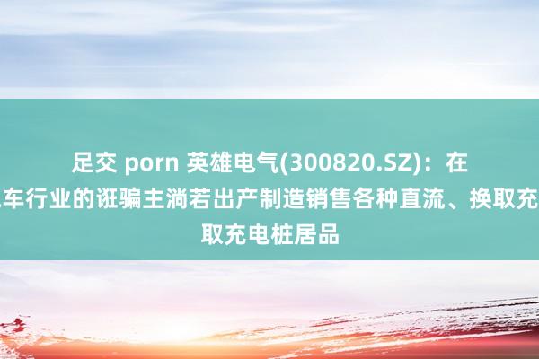 足交 porn 英雄电气(300820.SZ)：在新动力汽车行业的诳骗主淌若出产制造销售各种直流、换取充电桩居品