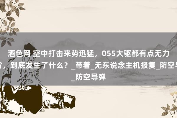 酒色网 空中打击来势迅猛，055大驱都有点无力违背，到底发生了什么？_带着_无东说念主机报复_防空导弹