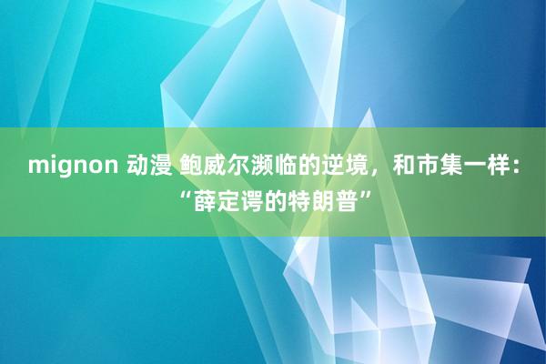mignon 动漫 鲍威尔濒临的逆境，和市集一样：“薛定谔的特朗普”