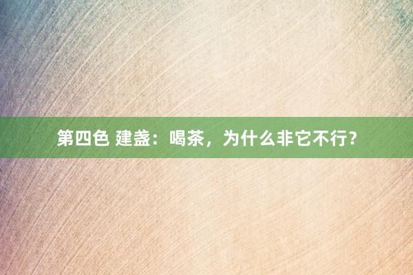 第四色 建盏：喝茶，为什么非它不行？